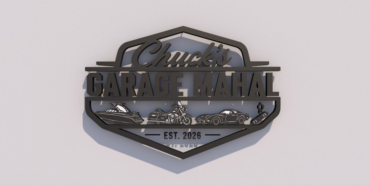 3D METAL BACKLIT GARAGE SIGN - Robyn Hatley - theLibertysigns
