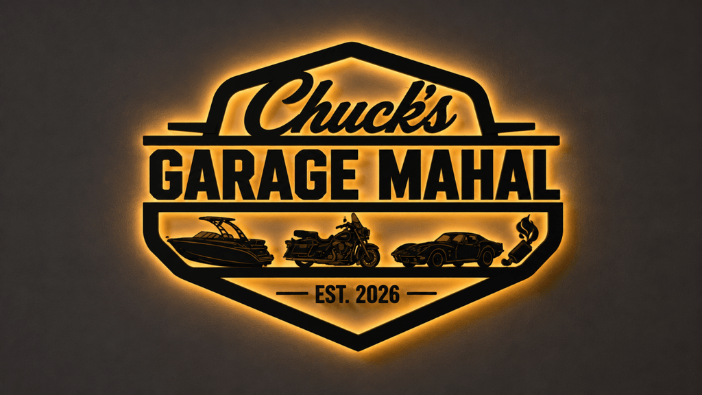 3D METAL BACKLIT GARAGE SIGN - Robyn Hatley - theLibertysigns