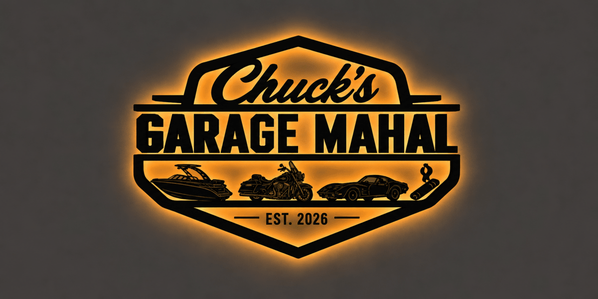 3D METAL BACKLIT GARAGE SIGN - Robyn Hatley - theLibertysigns