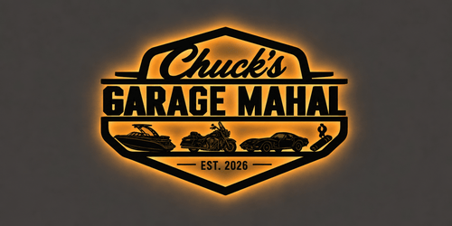 3D METAL BACKLIT GARAGE SIGN - Robyn Hatley - theLibertysigns