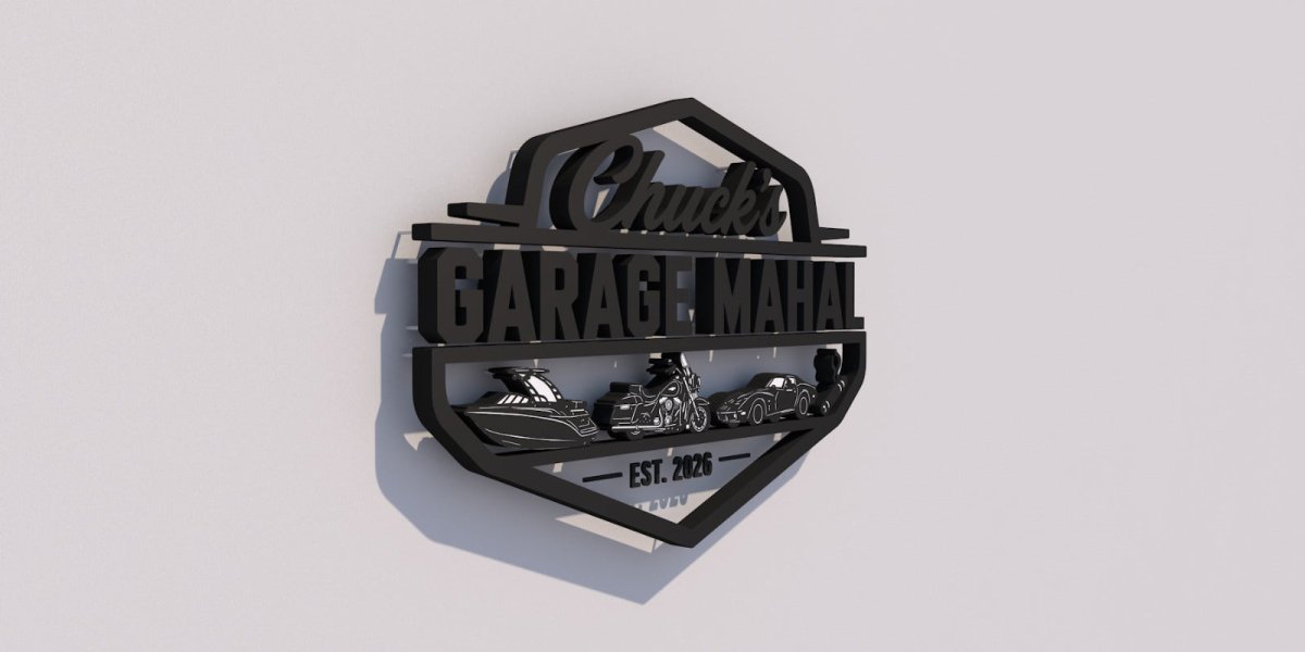 3D METAL BACKLIT GARAGE SIGN - Robyn Hatley - theLibertysigns