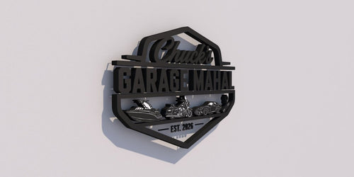 3D METAL BACKLIT GARAGE SIGN - Robyn Hatley - theLibertysigns