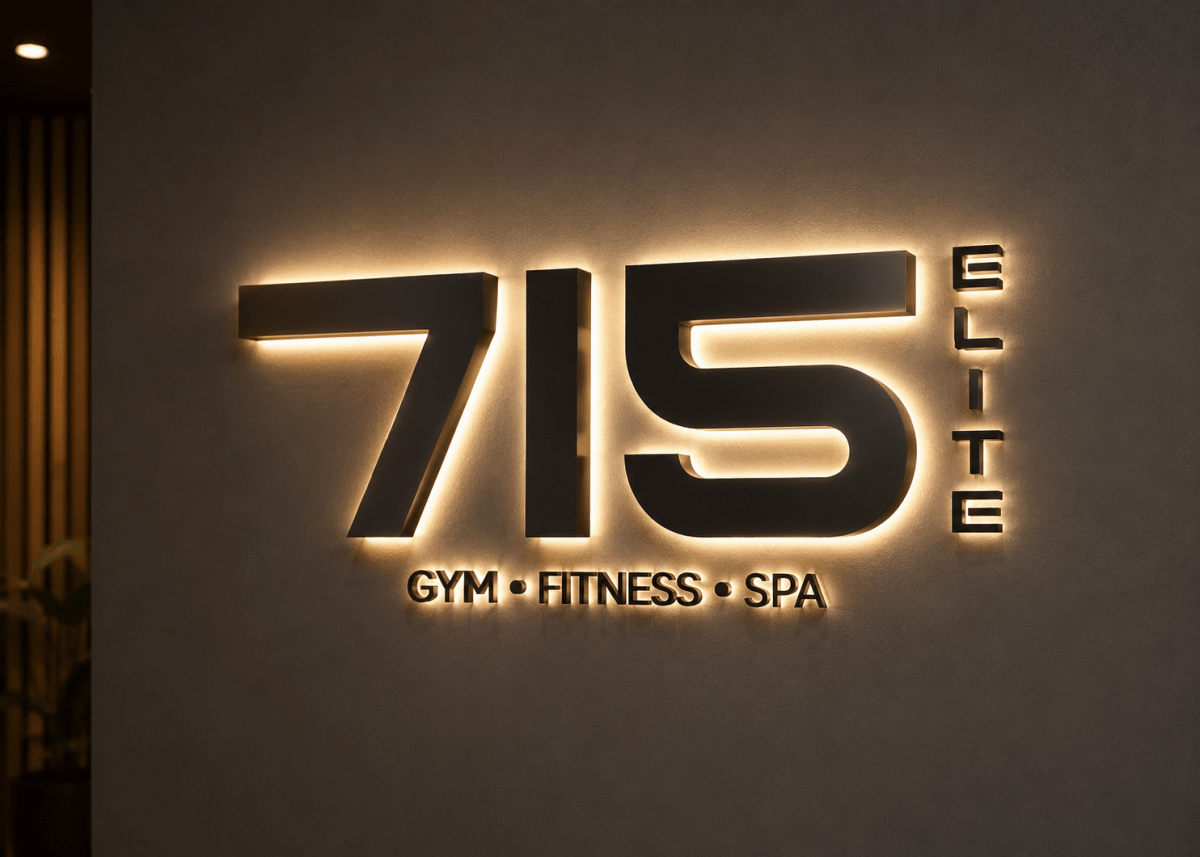 3D Metal Backlit Business Sign | Custom Logo Sign Indoor | Laser Cut Wall Sign | LED Backlit Signage | Personalized Business Sign - TheLibertySigns