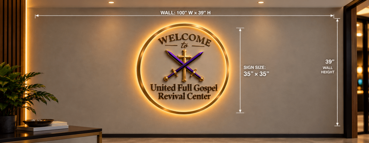 AG Robinson - 35" Acrylic Backlit Sign (50% Initial Deposit) - TheLibertySigns