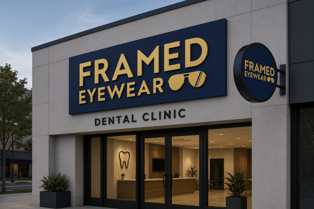 Framed Eye Wear - 3D Signs - Initial Payment - TheLibertySigns