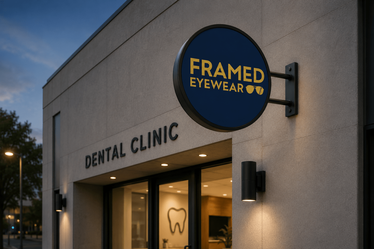 Framed Eye Wear - 3D Signs - Initial Payment - TheLibertySigns