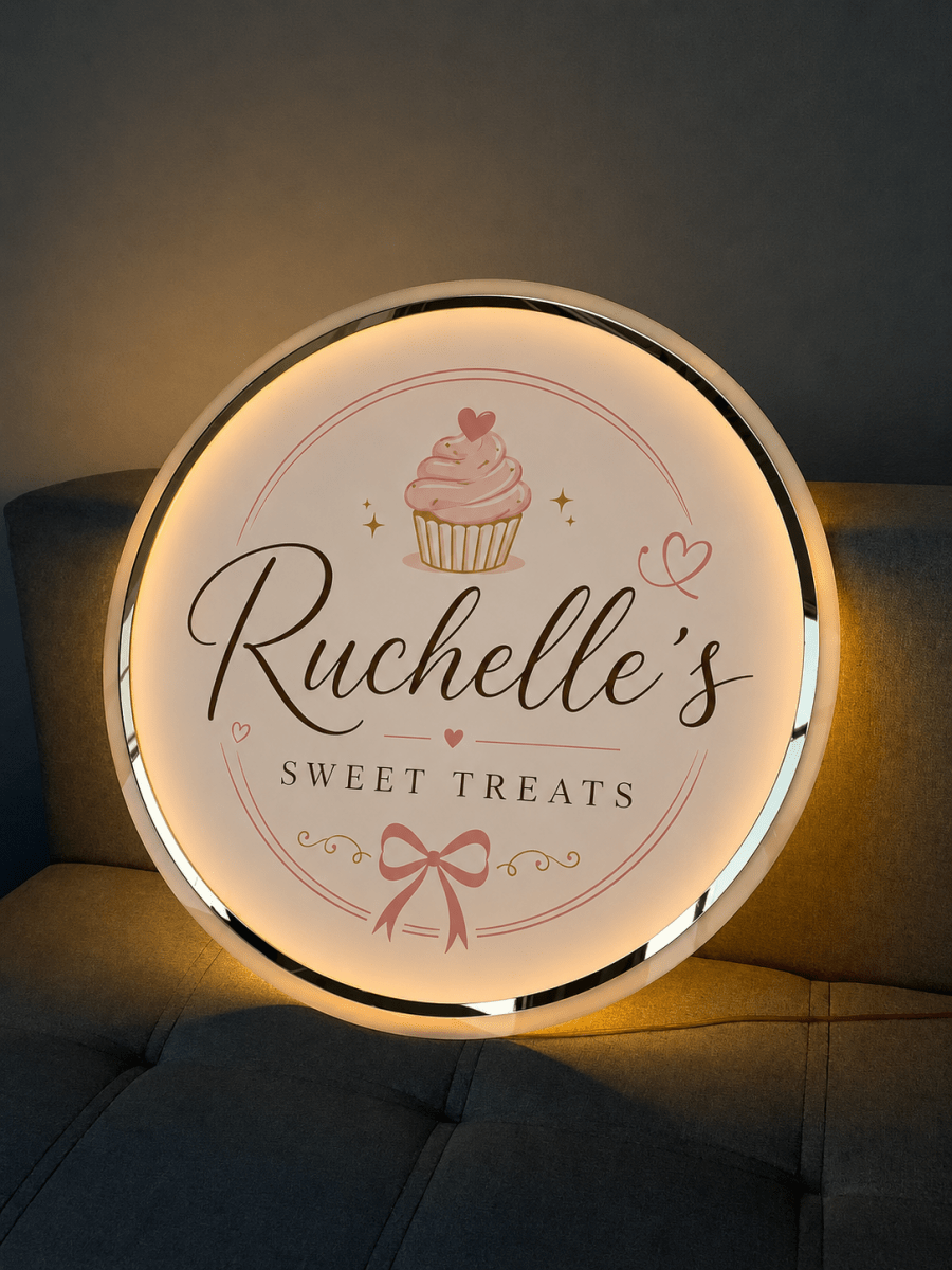 Acrylic Backlit Sign - Ruchelle - theLibertysigns