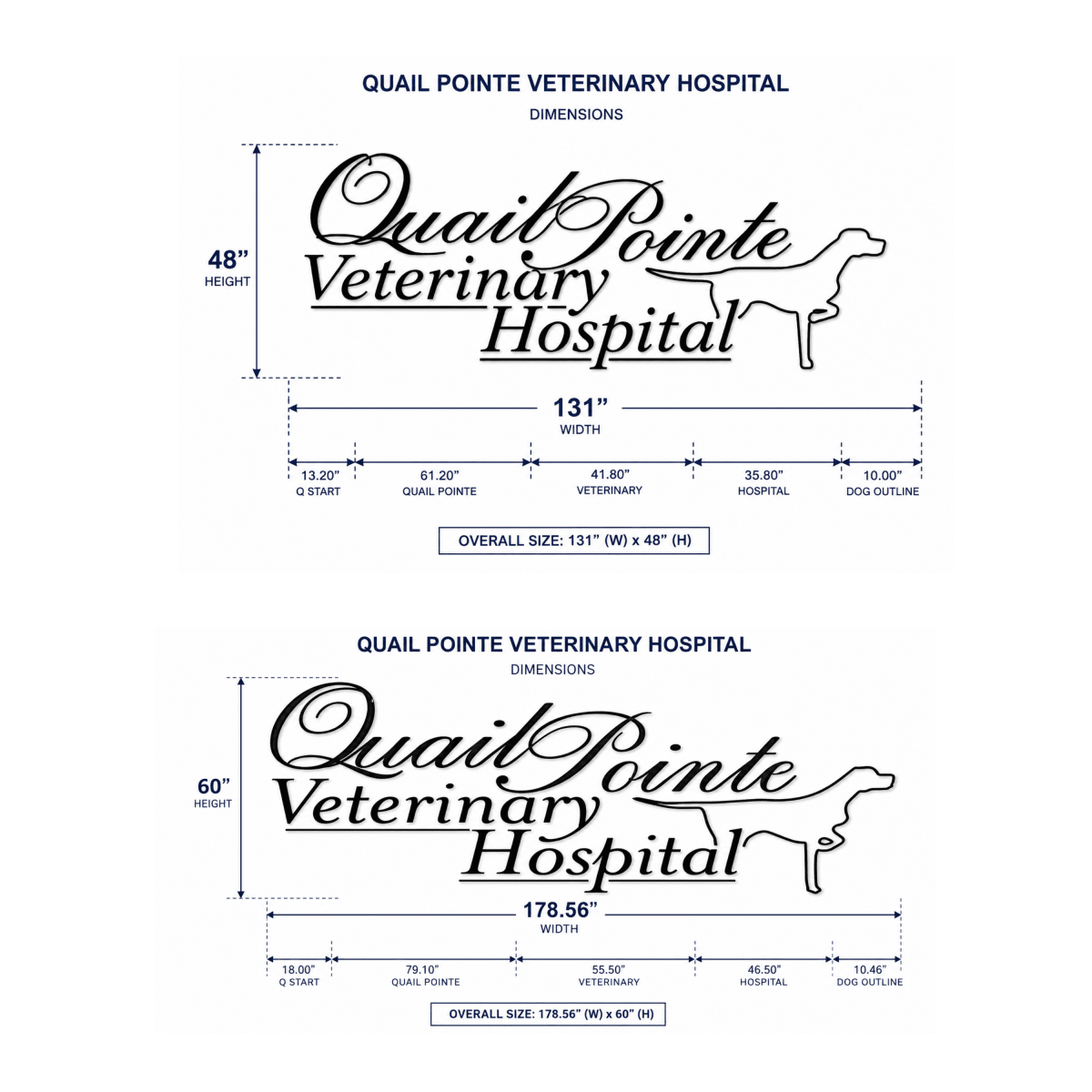 3D Metal backlit Sign - Initial Payment - Kathleen Ford - TheLibertySigns