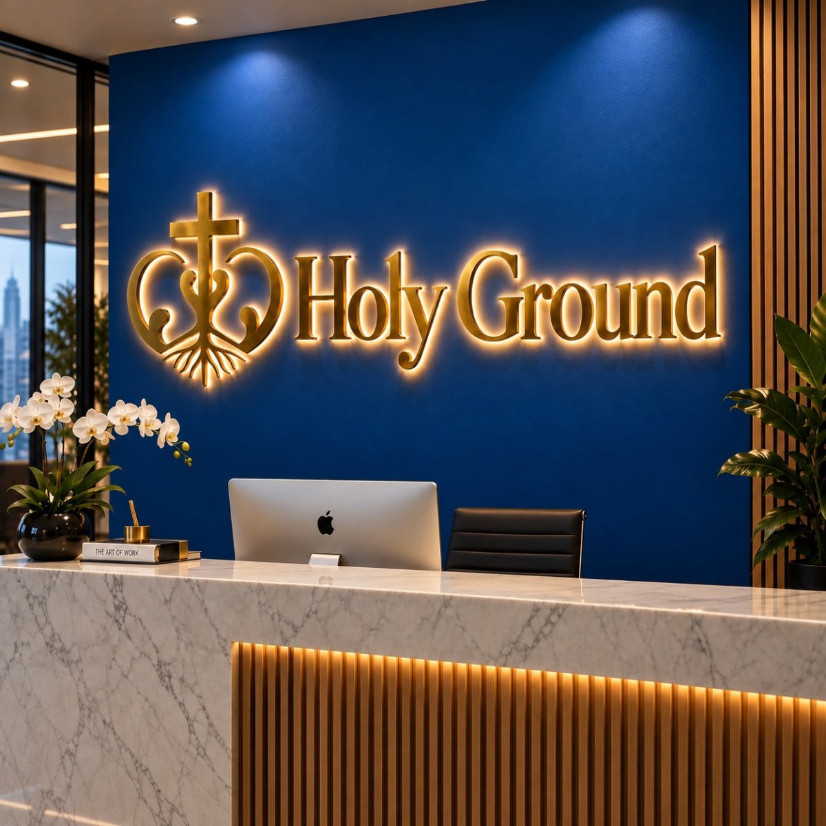 Holy Ground | 3D Metal Backlit Sign - Donna Mackey - TheLibertySigns