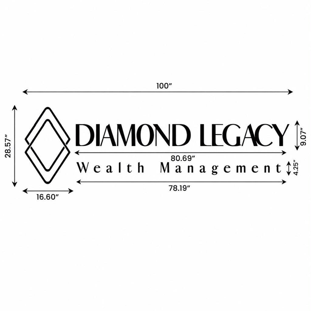 2D Acrylic Letter Business Sign | Custom Logo Sign Indoor | Laser Cut Wall Sign | Personalized Business Sign - theLibertysigns