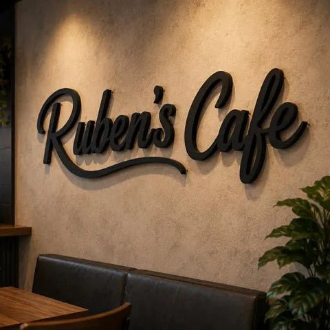 2D Acrylic Sign - 10mm Acrylic - Ruben Cruz - TheLibertySigns